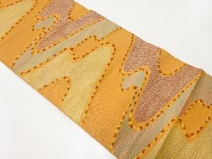 リサイクル　流水模様織り出し名古屋帯